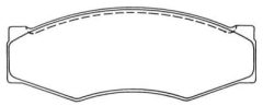 AISIN ASN-118 — Plăcuțe de frână disc