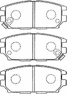 AISIN D2N036 — Колодки тормозные дисковые