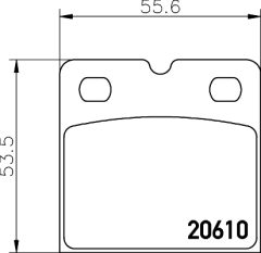 HELLA 8DB 355 005-301 — Колодки тормозные дисковые