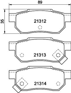 HELLA 8DB 355 005-731 — Колодки тормозные дисковые