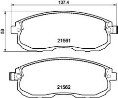 HELLA 8DB 355 013-991 — Колодки тормозные дисковые