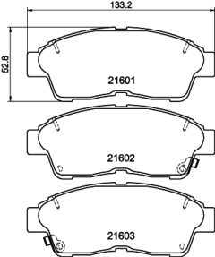 HELLA 8DB 355 016-421 — Колодки тормозные дисковые
