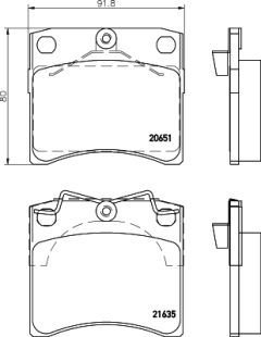 HELLA 8DB 355 018-381 — Колодки тормозные дисковые