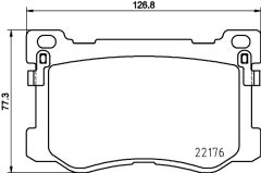 HELLA 8DB 355 025-271 — Колодки тормозные дисковые