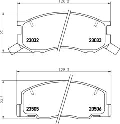 HELLA 8DB 355 027-411 — Колодки тормозные дисковые