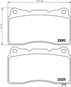 HELLA 8DB 355 006-601 — Колодки тормозные дисковые