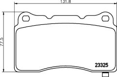 HELLA 8DB 355 015-481 — Plăcuțe de frână disc