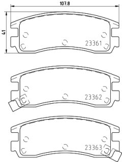 HELLA 8DB 355 016-961 — Колодки тормозные дисковые
