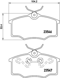 HELLA 8DB 355 010-371 — Plăcuțe de frână disc