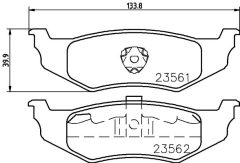 HELLA 8DB 355 018-661 — Plăcuțe de frână disc