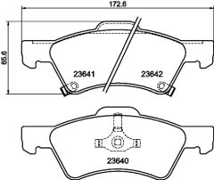 HELLA 8DB 355 010-061 — Колодки тормозные дисковые