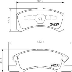 HELLA 8DB 355 029-861 — Колодки тормозные дисковые