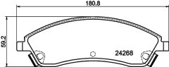 HELLA 8DB 355 012-221 — Колодки тормозные дисковые