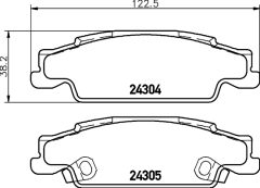 HELLA 8DB 355 006-801 — Колодки тормозные дисковые