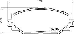 HELLA 8DB 355 028-421 — Колодки тормозные дисковые