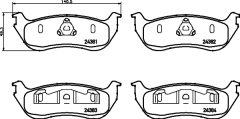 HELLA 8DB 355 012-481 — Колодки тормозные дисковые