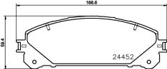 HELLA 8DB 355 015-461 — Колодки тормозные дисковые