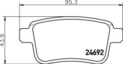 HELLA 8DB 355 020-641 — Колодки тормозные дисковые