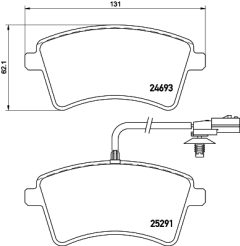 HELLA 8DB 355 016-241 — Колодки тормозные дисковые
