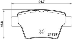 HELLA 8DB 355 013-851 — Колодки тормозные дисковые