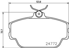 HELLA 8DB 355 014-521 — Колодки тормозные дисковые