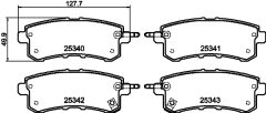 HELLA 8DB 355 019-541 — Plăcuțe de frână disc