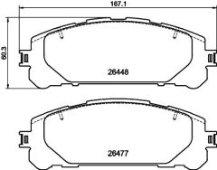 HELLA 8DB 355 043-871 — Колодки тормозные дисковые