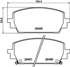 HELLA 8DB 355 044-331 — Колодки тормозные дисковые