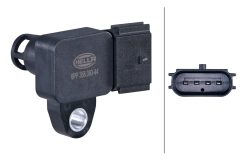 HELLA 6PP 358 393-441 — Senzor presiune supraalimentare