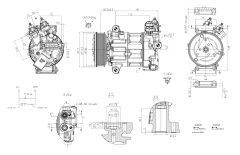 HELLA 8FK 366 200-921 — Compresor aer condiționat