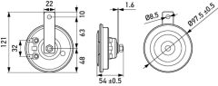 HELLA 3AL 012 588-291 — Звуковой сигнал