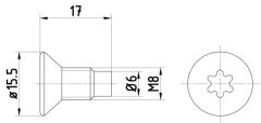 HELLA 8DZ 355 209-041 — Șurub fixare disc de frână