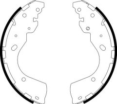 HELLA 8DB 355 022-241 — Колодки тормозные