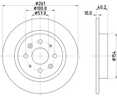 HELLA 8DD 355 114-081 — Disc de frână