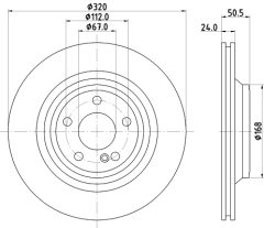 HELLA 8DD 355 133-251 — Тормозной диск