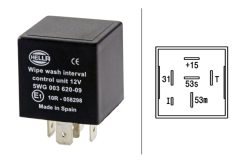 HELLA 5WG 003 620-097 — Releu interval ștergătoare