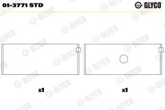 GLYCO 01-3771 STD — Шатунный вкладыш