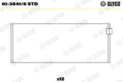GLYCO 01-3841/6 STD — Шатунный вкладыш