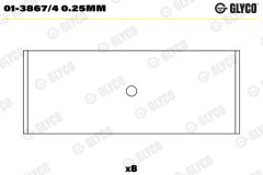 GLYCO 01-3867/4 0.25mm — Cuzinet bielă