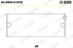 GLYCO 01-3991/4 STD — Cuzinet bielă