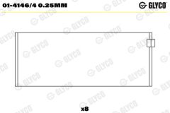 GLYCO 01-4146/4 0.25mm — Cuzinet bielă