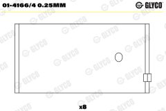 GLYCO 01-4166/4 0.25mm — Cuzinet bielă