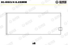 GLYCO 01-4183/4 0.25mm — Cuzinet bielă