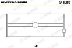 GLYCO 02-2228 0.50mm — Cuzinet arbore cotit
