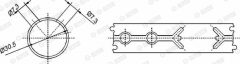 GLYCO 55-3830 SEMI — Втулка верхней головки шатуна