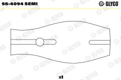 GLYCO 55-4094 SEMI — Bucșă bielă