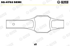 GLYCO 55-4752 SEMI — Втулка верхней головки шатуна
