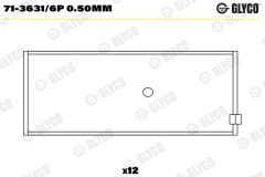 GLYCO 71-3631/6P 0.50mm — Cuzinet bielă