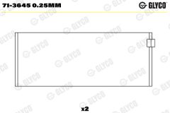 GLYCO 71-3645 0.25mm — Cuzinet bielă