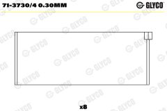 GLYCO 71-3730/4 0.30mm — Cuzinet bielă